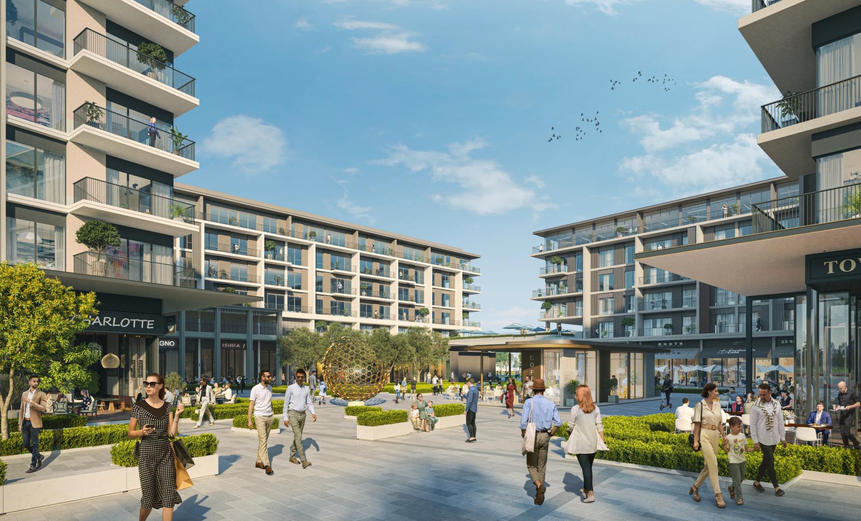 Townsquare architectural view
